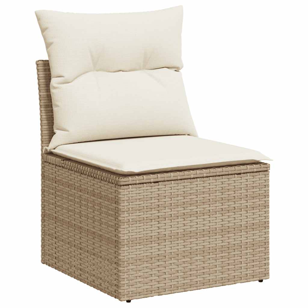 9-Delige Loungeset Met Kussens Poly Rattan