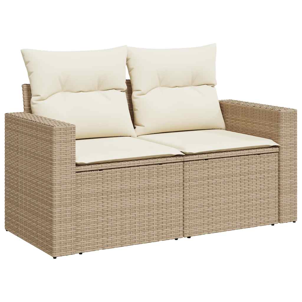 9-Delige Loungeset Met Kussens Poly Rattan