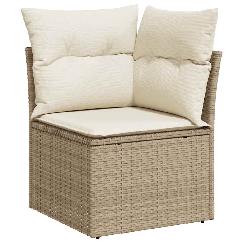 9-Delige Loungeset Met Kussens Poly Rattan